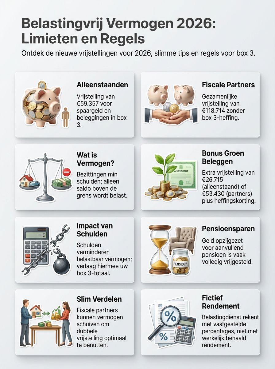 Hoeveel geld mag je belastingvrij hebben in 2026? Alle details op een rij